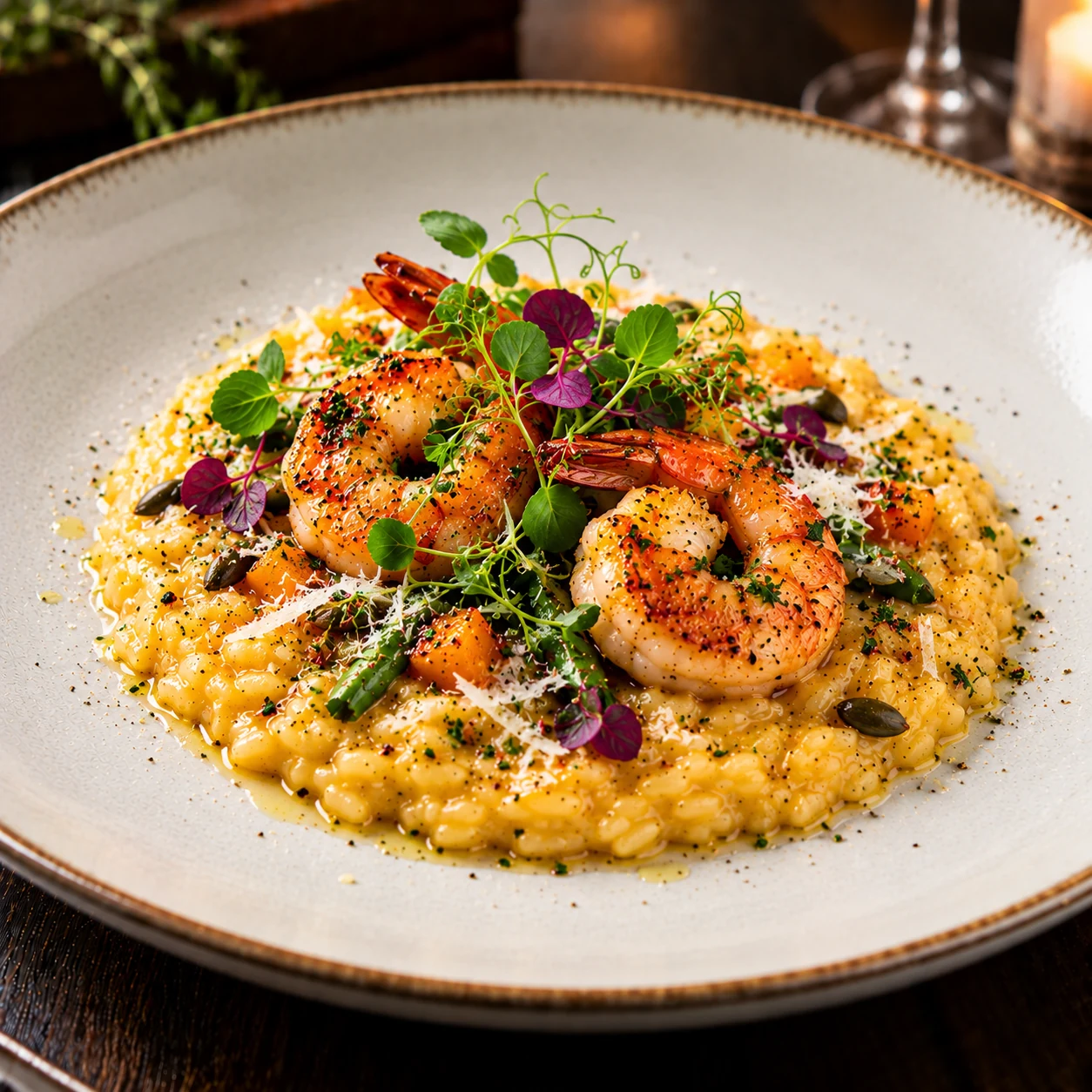 Impiattare il risotto