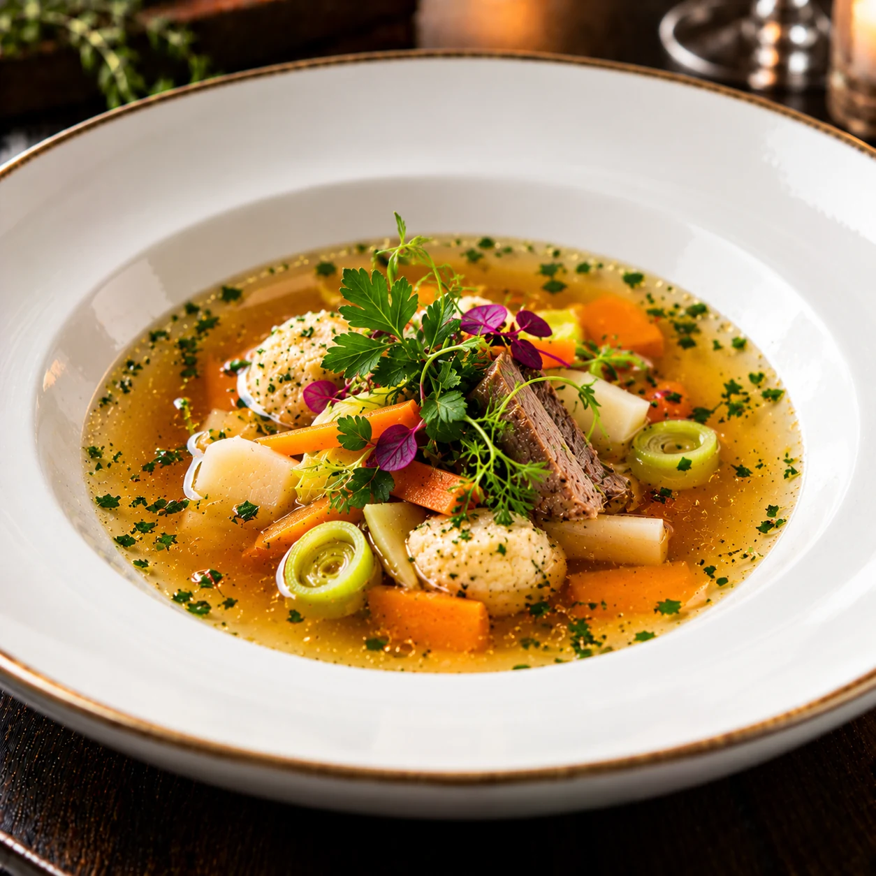 Presentare la zuppa